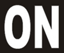 on logo